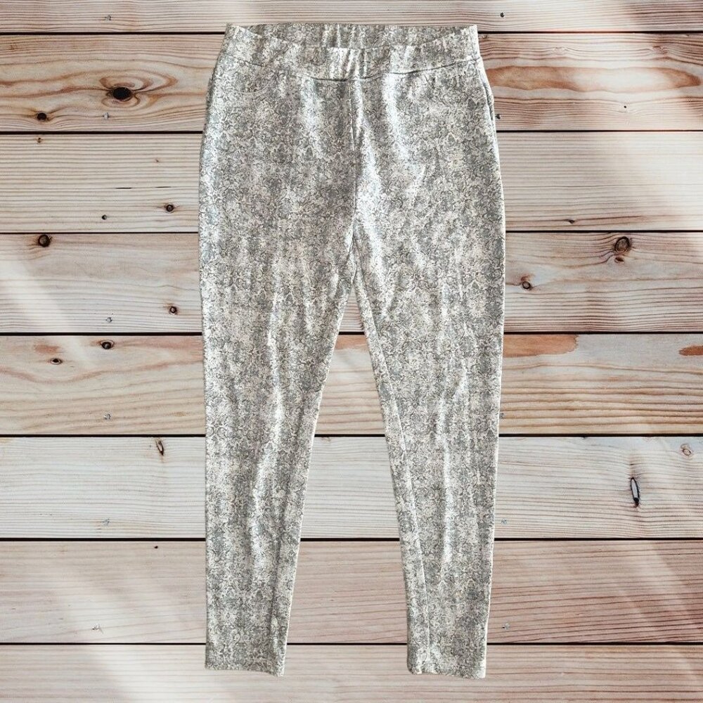 B5 Soft Surroundings womens leggings small print Pullon pants